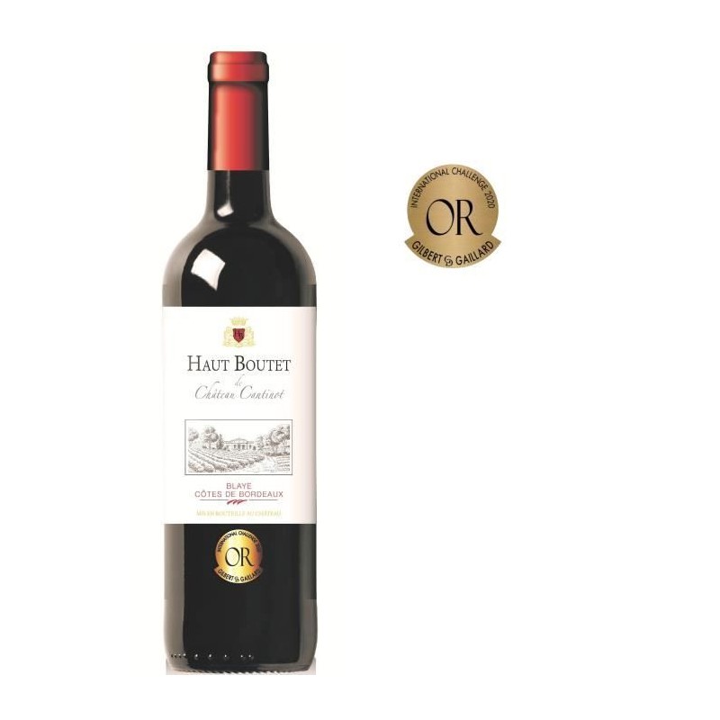 Haut Boutet du Château Cantinot 2022 Blaye Côtes de Bordeaux - Vin r