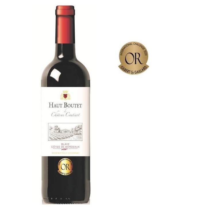 Haut Boutet du Château Cantinot 2022 Blaye Côtes de Bordeaux - Vin rouge de Bordeaux