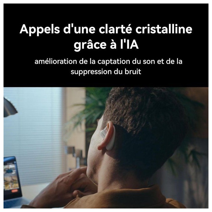 Ecouteurs sans fil - Huawei - FreeArc - Gris