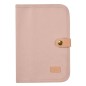 BEABA, Protege carnet de santé canvas rose poudré