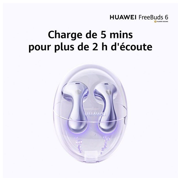 Ecouteurs sans fil - Huawei - Freebuds 6 - Blanc Ecouteurs sans fil - Huawei - Freebuds 6 - Blanc