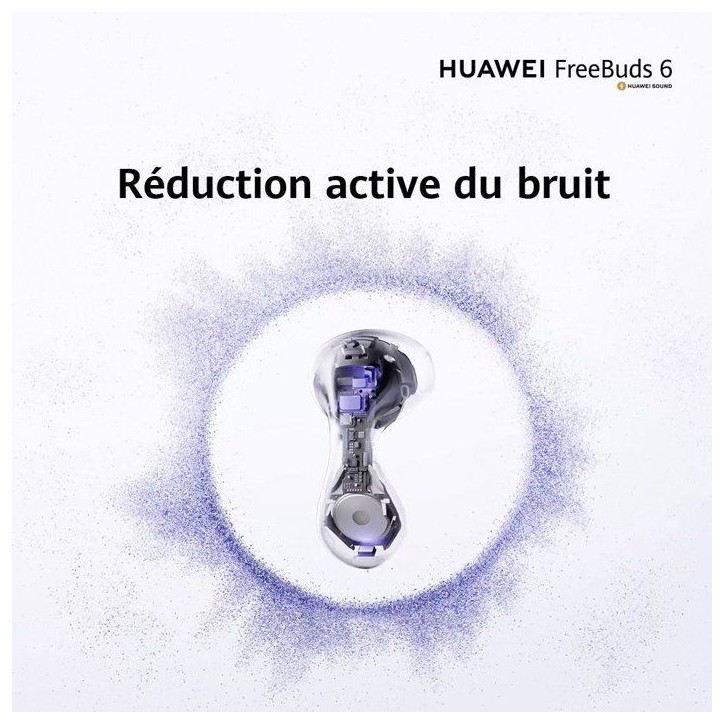 Ecouteurs sans fil - Huawei - Freebuds 6 - Blanc Ecouteurs sans fil - Huawei - Freebuds 6 - Blanc