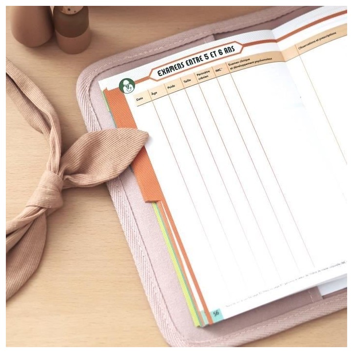 BEABA, Protege carnet de santé canvas rose poudré BEABA, Protege carnet de santé canvas rose poudré