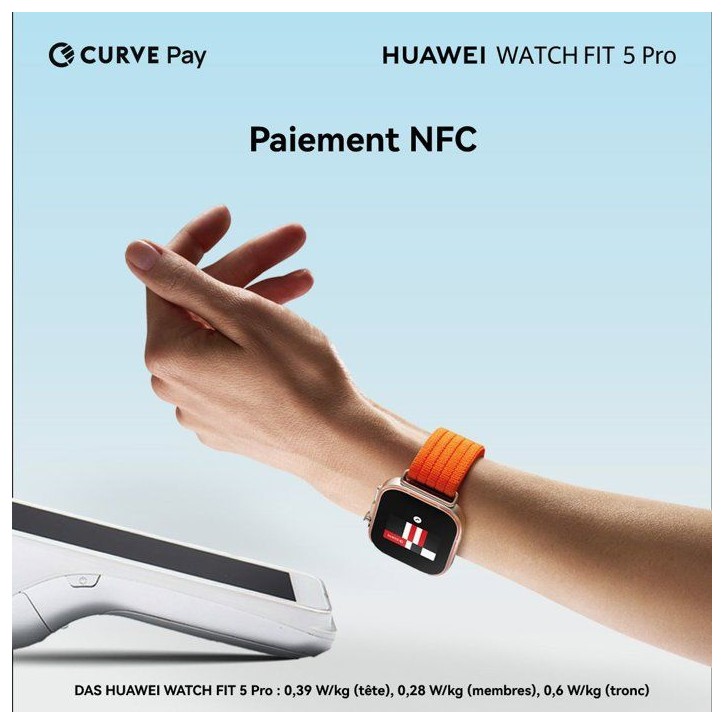 Montre connectée - Huawei - Watch Fit 5 Pro - Noir Montre connectée - Huawei - Watch Fit 5 Pro - Noir