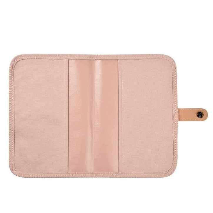 BEABA, Protege carnet de santé canvas rose poudré BEABA, Protege carnet de santé canvas rose poudré