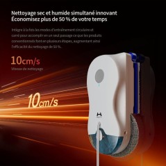 Robot de nettoyage de vitres - HUTT W10 - 10 cm/s - Réservoir 80 ml -