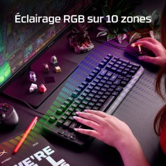 Clavier Gamer Filaire HyperX Eve 1800 Membrane AZERTY PC PS5 Xbox Seri