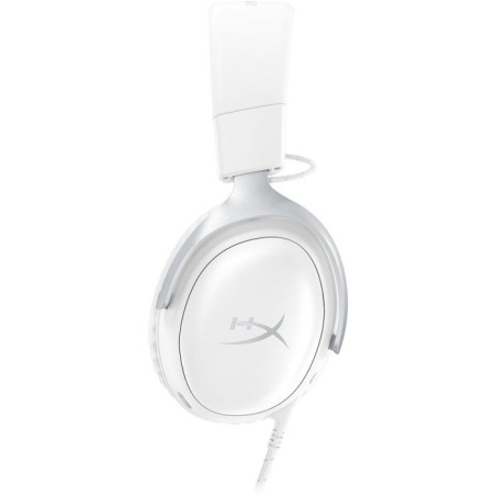 Casque Gamer Filaire HyperX Cloud III blanc pour PC PS5 PS4 Xbox X|S Xbox One Switch, Mac mobiles avec dongle et USB C vers USB