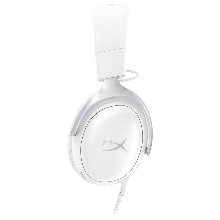 Casque Gamer Filaire HyperX Cloud III blanc pour PC PS5 PS4 Xbox X|S Xbox One Switch, Mac mobiles avec dongle et USB C vers USB Casque Gamer Filaire HyperX Cloud III blanc pour PC PS5 PS4 Xbox X|S Xbox One Switch, Mac mobiles avec dongle et USB C vers USB