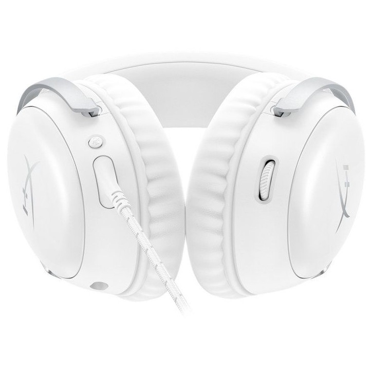 Casque Gamer Filaire HyperX Cloud III blanc pour PC PS5 PS4 Xbox X|S Xbox One Switch, Mac mobiles avec dongle et USB C vers USB Casque Gamer Filaire HyperX Cloud III blanc pour PC PS5 PS4 Xbox X|S Xbox One Switch, Mac mobiles avec dongle et USB C vers USB