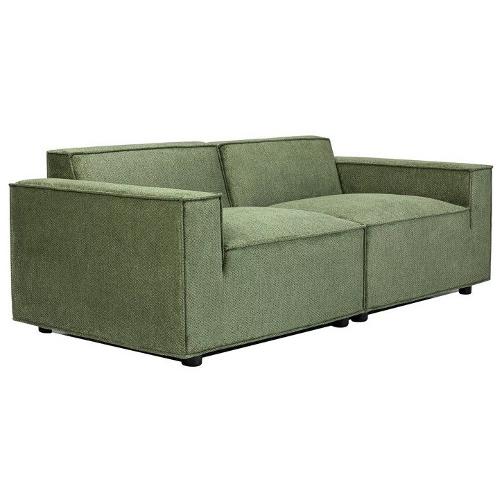 Canapé modulable - 3 places - IGOR - Tissu Kaki - 198 x 94 x 70 cm Canapé modulable - 3 places - IGOR - Tissu Kaki - 198 x 94 x 70 cm