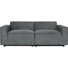 Canapé modulable - 3 places - IGOR - Tissu Gris anthracite - 198 x 94