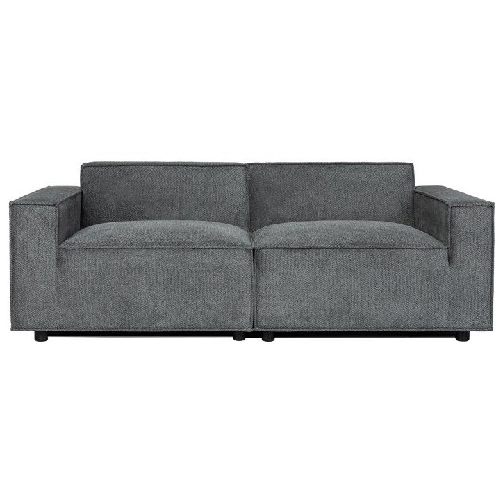 Canapé modulable - 3 places - IGOR - Tissu Gris anthracite - 198 x 94 x 70 cm Canapé modulable - 3 places - IGOR - Tissu Gris anthracite - 198 x 94 x 70 cm