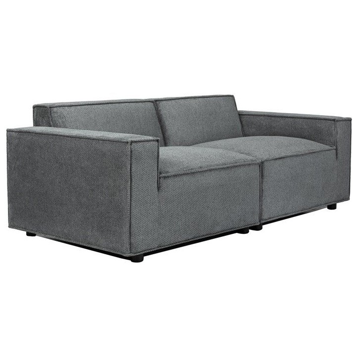 Canapé modulable - 3 places - IGOR - Tissu Gris anthracite - 198 x 94 x 70 cm Canapé modulable - 3 places - IGOR - Tissu Gris anthracite - 198 x 94 x 70 cm