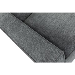 Canapé modulable - 3 places - IGOR - Tissu Gris anthracite - 198 x 94