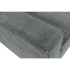 Canapé modulable - 3 places - IGOR - Tissu Gris anthracite - 198 x 94