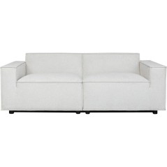Canapé modulable - 3 places - IGOR - Tissu Beige - 198 x 94 x 70 cm