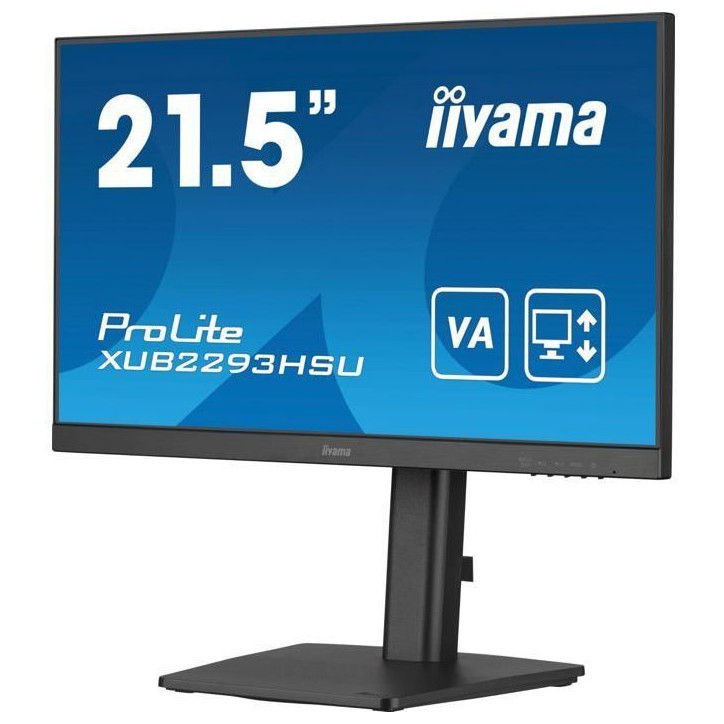 Ecran PC - IIYAMA - 21,5 - 100Hz - Dalle IPS - 1ms - Pied réglable en hauteur + Pivot - Prolite XUB2293HSU-B7 Ecran PC - IIYAMA - 21,5 - 100Hz - Dalle IPS - 1ms - Pied réglable en hauteur + Pivot - Prolite XUB2293HSU-B7