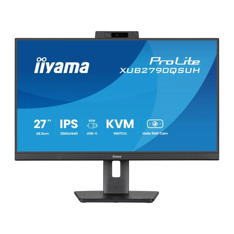 Ecran PC - IIYAMA - 27 - QHD - Dalle IPS - 100Hz - 0,4ms - Pied ajusta