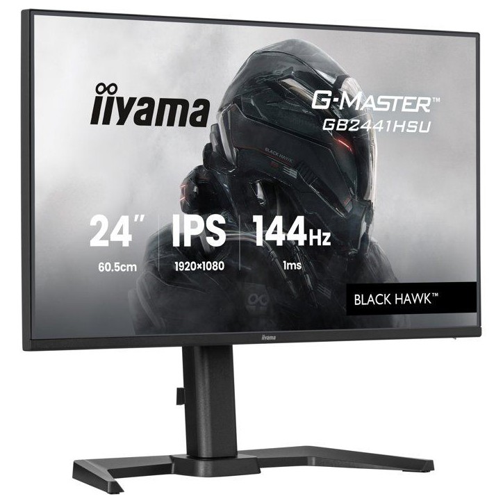 Ecran PC Gamer - IIYAMA - 24'' - FHD - 144Hz - Dalle IPS - 1ms - Réglable en hauteur - G-Master Ecran PC Gamer - IIYAMA - 24'' - FHD - 144Hz - Dalle IPS - 1ms - Réglable en hauteur - G-Master