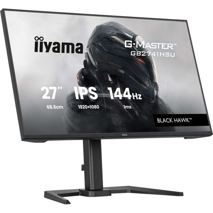 Ecran PC Gamer - IIYAMA - 27 - 144Hz - Dalle IPS - 1ms - Réglable en hauteur - G-Master Black Hawk