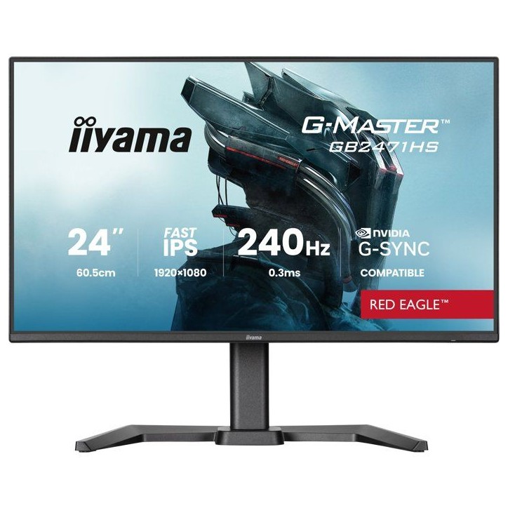 Ecran PC Gamer - IIYAMA - 23,8 - FHD - 240Hz - Dalle Fast IPS - 0.3ms - Réglable en hauteur - G-Master Red Eagle Ecran PC Gamer - IIYAMA - 23,8 - FHD - 240Hz - Dalle Fast IPS - 0.3ms - Réglable en hauteur - G-Master Red Eagle