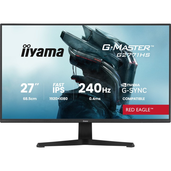 Ecran PC Gamer - IIYAMA - 27 - FHD - 240Hz - Dalle Fast IPS - 0,4ms - G-Master Red Eagle G2771HS-B1 Ecran PC Gamer - IIYAMA - 27 - FHD - 240Hz - Dalle Fast IPS - 0,4ms - G-Master Red Eagle G2771HS-B1