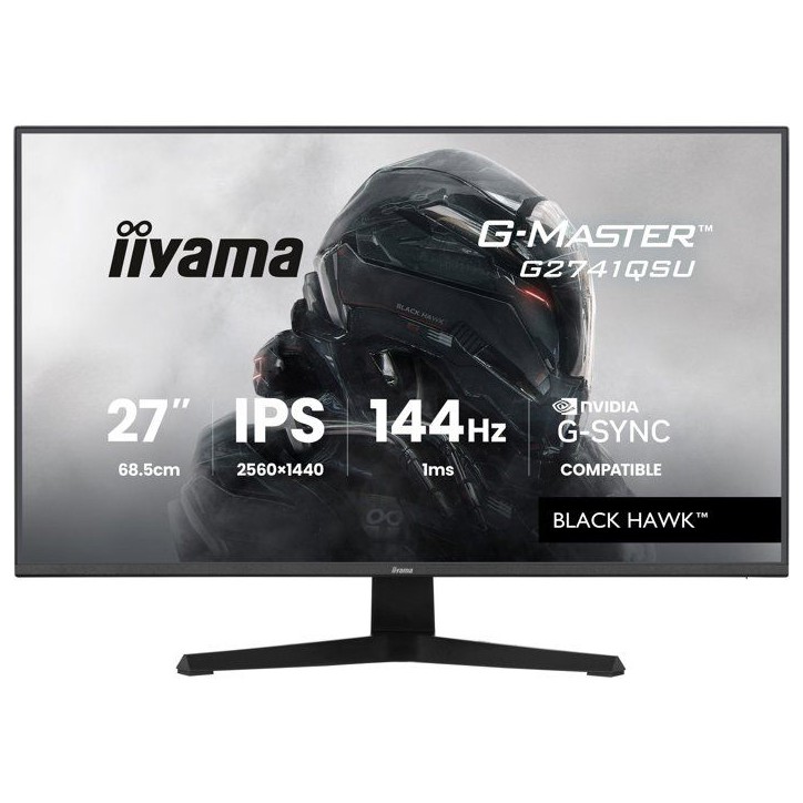 Ecran PC Gamer - IIYAMA - 27 - QHD - 144Hz - Dalle IPS - 1ms - G-Master Black Hawk G2741QSU-B1 Ecran PC Gamer - IIYAMA - 27 - QHD - 144Hz - Dalle IPS - 1ms - G-Master Black Hawk G2741QSU-B1