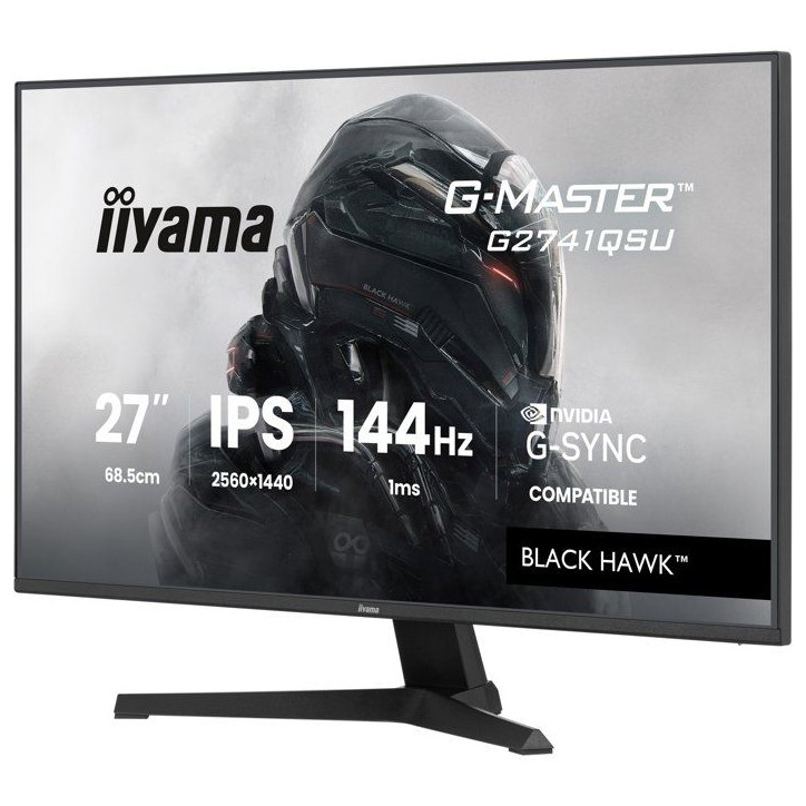 Ecran PC Gamer - IIYAMA - 27 - QHD - 144Hz - Dalle IPS - 1ms - G-Master Black Hawk G2741QSU-B1 Ecran PC Gamer - IIYAMA - 27 - QHD - 144Hz - Dalle IPS - 1ms - G-Master Black Hawk G2741QSU-B1