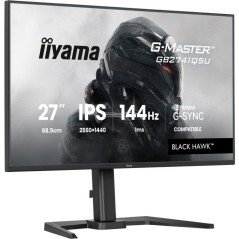 Ecran PC Gamer - IIYAMA - 27 - QHD - 144Hz - Dalle IPS - 1ms - Réglable en hauteur - G-Master Black Hawk4Hz
