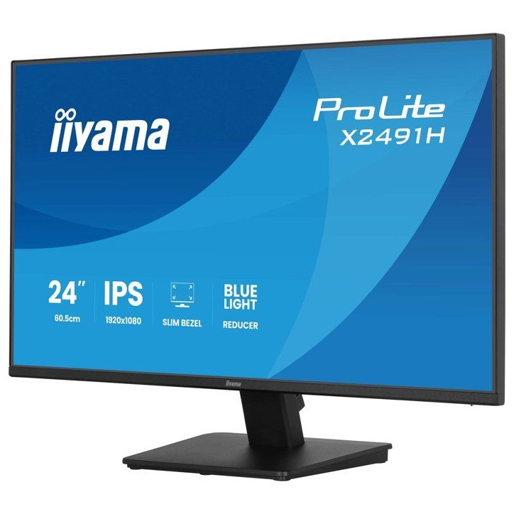 Ecran PC - IIYAMA - 23,8 - Full HD - 120Hz - IPS - 1ms - PROLITE X2491H-B1 Ecran PC - IIYAMA - 23,8 - Full HD - 120Hz - IPS - 1ms - PROLITE X2491H-B1