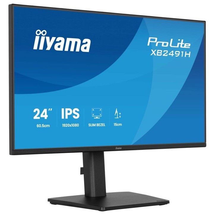 Ecran PC - IIYAMA - 23,8 - Full HD - 120Hz - IPS - 1ms - Ajustable en hauteur - PROLITE XB2491H-B1