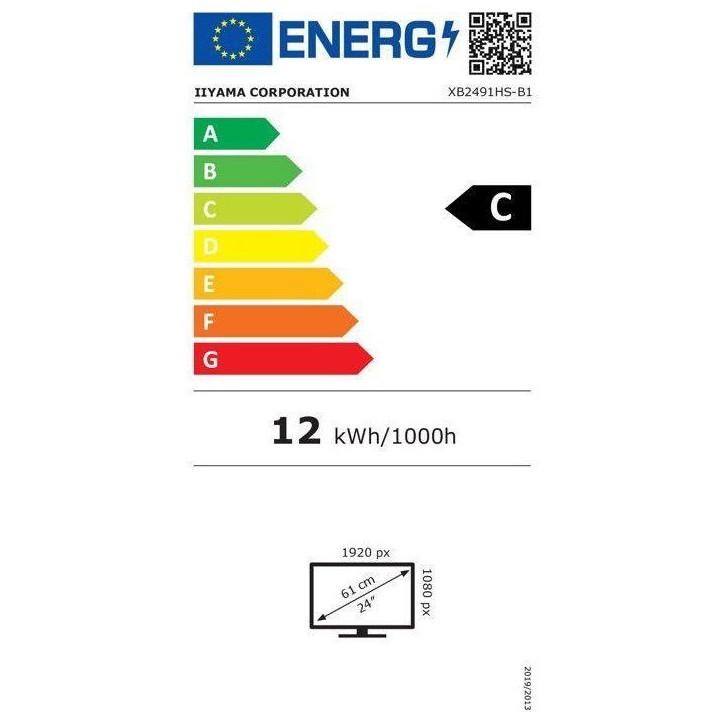 Ecran PC - IIYAMA - 23,8 - Full HD - 120Hz - IPS - 1ms - Ajustable en hauteur - PROLITE XB2491H-B1