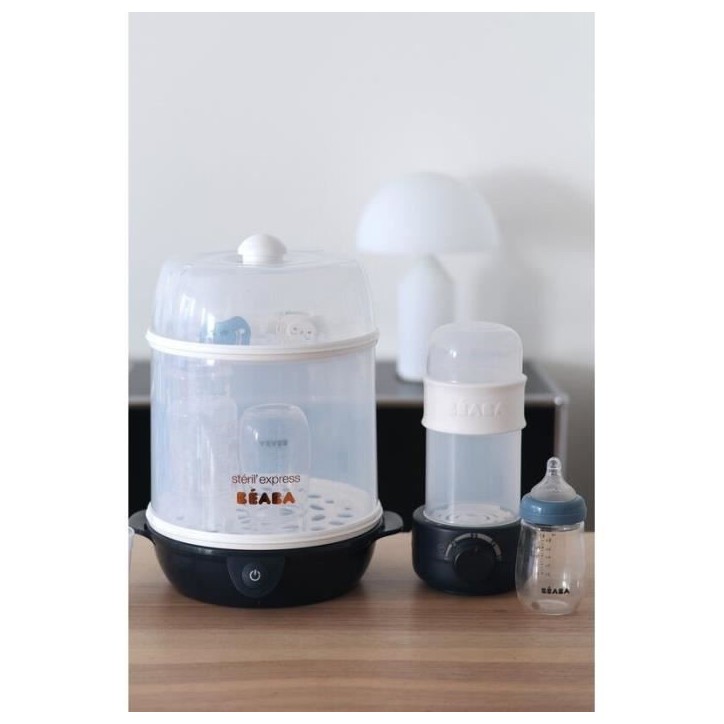 BÉABA - Chauffe Biberon/Petits Pots - Stérilisateur Biberon - Chauffe Lait Maternel - Vapeur douce - Baby Milk Second - Night BÉABA - Chauffe Biberon/Petits Pots - Stérilisateur Biberon - Chauffe Lait Maternel - Vapeur douce - Baby Milk Second - Night