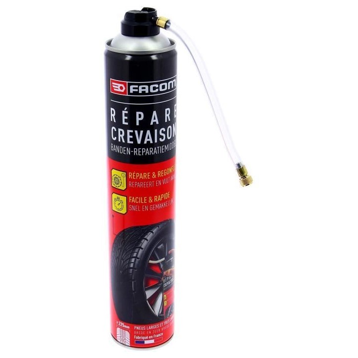FACOM Répare crevaison - Sans démontage - 750 ml FACOM Répare crevaison - Sans démontage - 750 ml