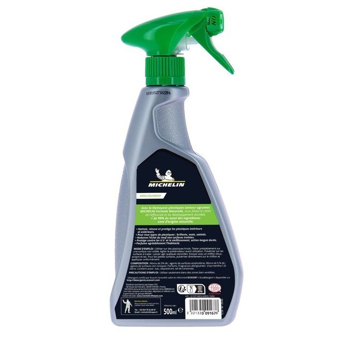 MICHELIN Nettoyant plastiques agrumes 500 ml MICHELIN Nettoyant plastiques agrumes 500 ml