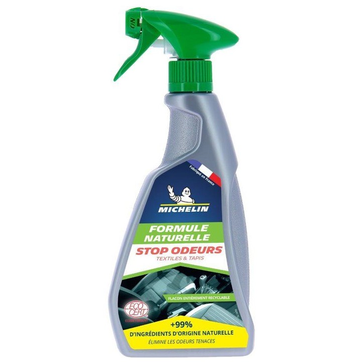 Stop-odeurs - MICHELIN - Formule Naturelle - Intérieur auto - 500ml Stop-odeurs - MICHELIN - Formule Naturelle - Intérieur auto - 500ml