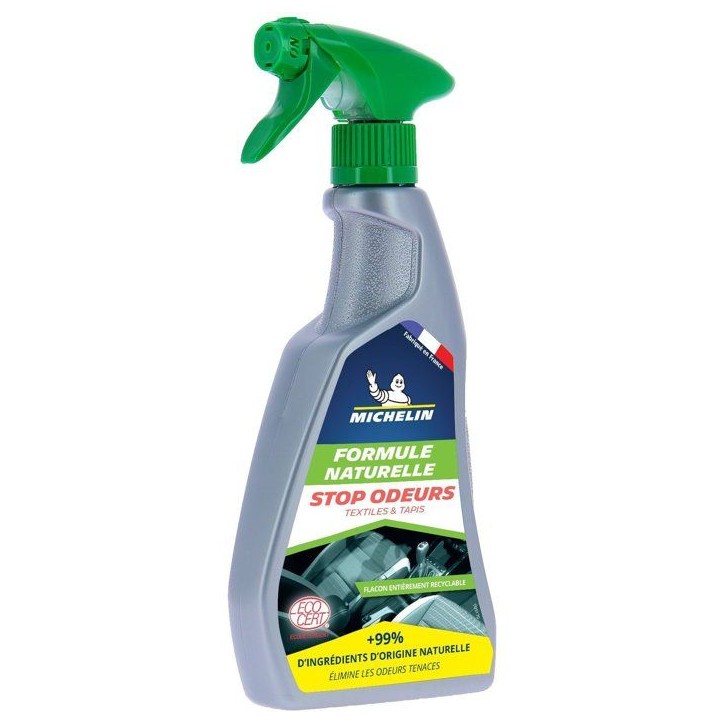 Stop-odeurs - MICHELIN - Formule Naturelle - Intérieur auto - 500ml Stop-odeurs - MICHELIN - Formule Naturelle - Intérieur auto - 500ml
