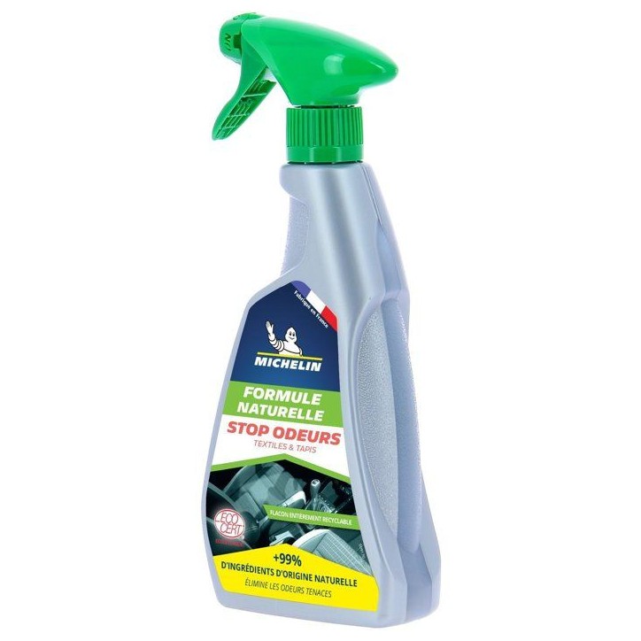 Stop-odeurs - MICHELIN - Formule Naturelle - Intérieur auto - 500ml Stop-odeurs - MICHELIN - Formule Naturelle - Intérieur auto - 500ml