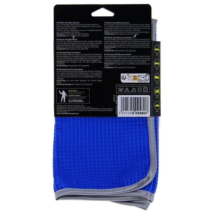 MICHELIN 009480 Chiffon Microfibre pour Intérieur, XL
