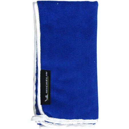 Microfibre extérieur - MICHELIN - Spécial carrosserie - Lustrage parfait - Séchage rapide - Format XL 50x40cm - Bleu