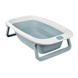 BÉABA - Baignoire Pliable bébé - Ultra Compacte - Pieds antidérapa