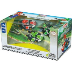 Pack de 3 voitures a rétofriction - CARRERA Pull & Speed - Mario Kart