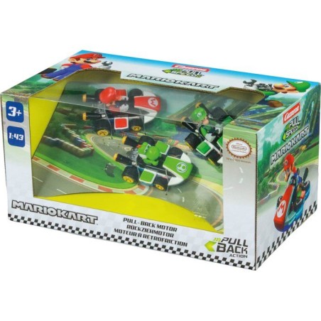 Pack de 3 voitures a rétofriction - CARRERA Pull & Speed - Mario Kart