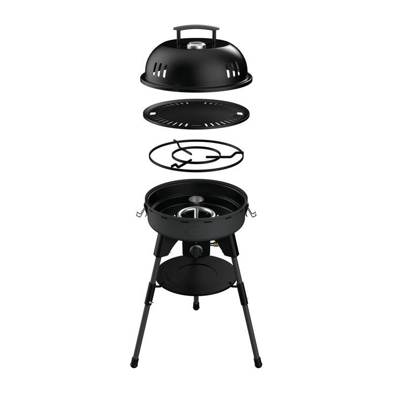 Barbecue a gaz - INCASA - Modele compact - 4000 W - Brûleur inox - Pl