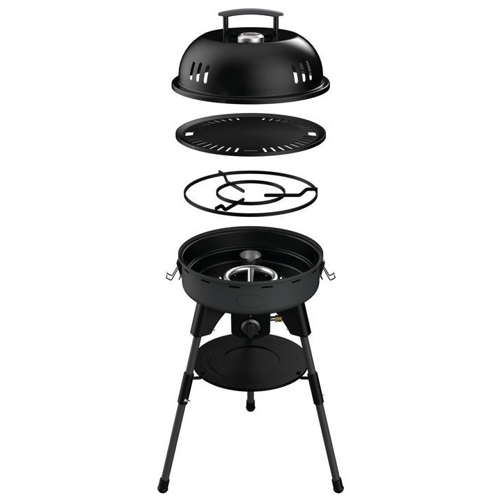 Barbecue a gaz - INCASA - Modele compact - 4000 W - Brûleur inox - Plaque fonte d'aluminium - Allumage piézoélectrique Barbecue a gaz - INCASA - Modele compact - 4000 W - Brûleur inox - Plaque fonte d'aluminium - Allumage piézoélectrique