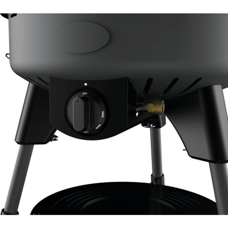 Barbecue a gaz - INCASA - Modele compact - 4000 W - Brûleur inox - Plaque fonte d'aluminium - Allumage piézoélectrique