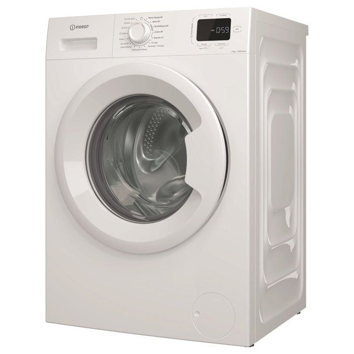 Lave-linge hublot INDESIT IM642MYTIMEFR - 6 kg - Induction - L60 cm - 1200 trs/min - Blanc Lave-linge hublot INDESIT IM642MYTIMEFR - 6 kg - Induction - L60 cm - 1200 trs/min - Blanc