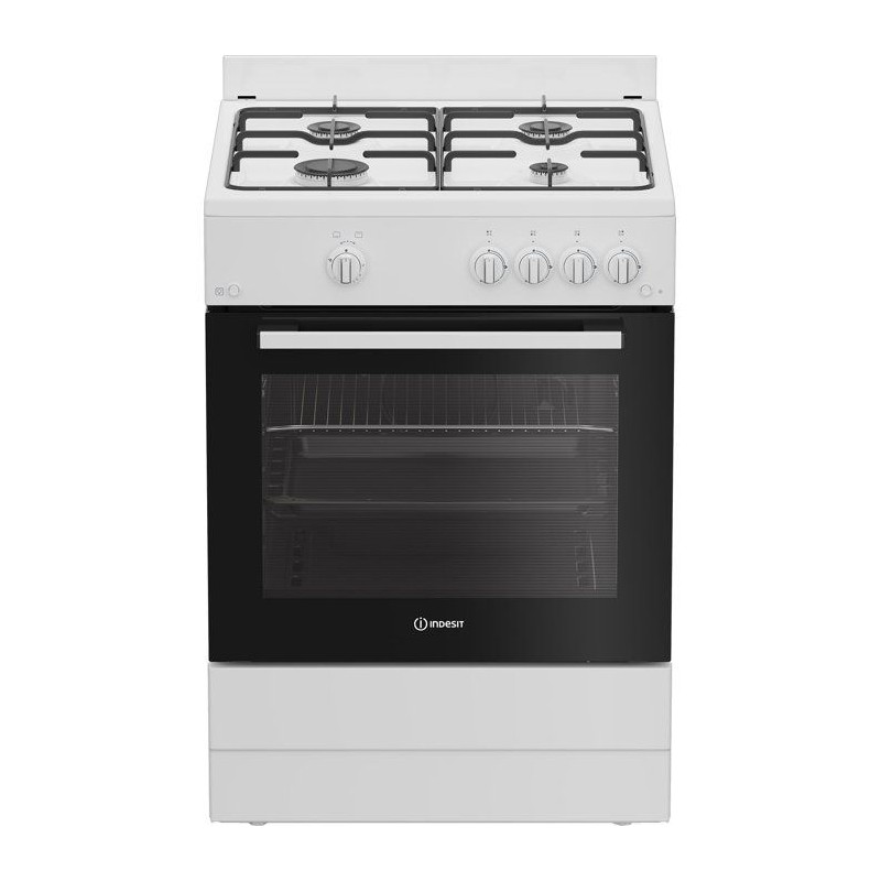 Cuisiniere a gaz - INDESIT - I6GGKMWF - 4 foyers - 10,4 KWh - L60 cm -