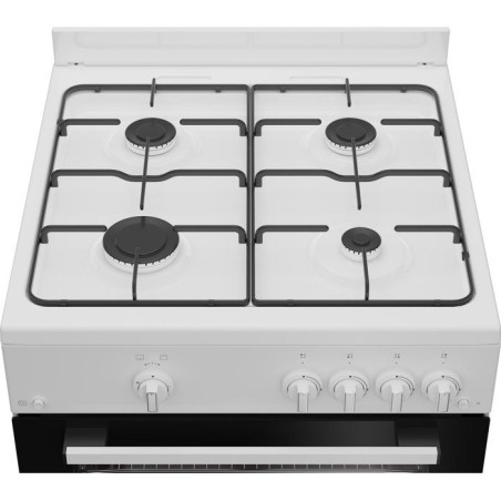Cuisiniere a gaz - INDESIT - I6GGKMWF - 4 foyers - 10,4 KWh - L60 cm - Blanc